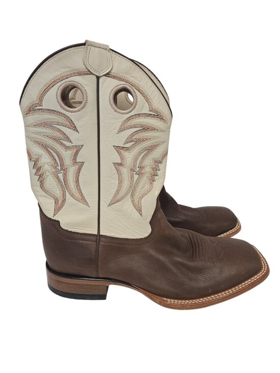 Cody James Men\'s BB63 Leather Broad Square Soft Toe Western Boot Brown 10.5D main image 5